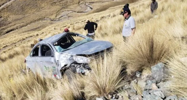 Tres personas muertas deja despiste y volcadura de vehículo en Cusco