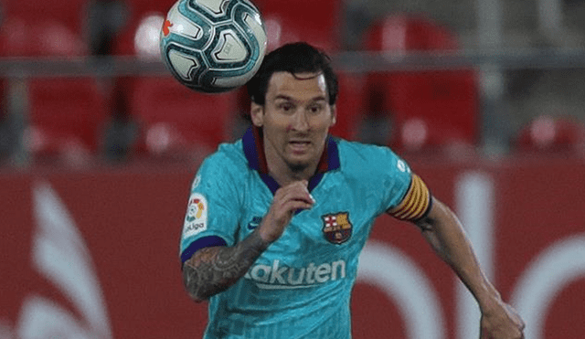 Nuevo look de Lionel Messi en el Barcelona vs. Mallorca. | Foto: EFE