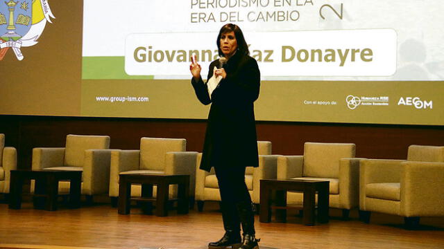 ponencia. Giovanna Díaz habló sobre el cambio climático.