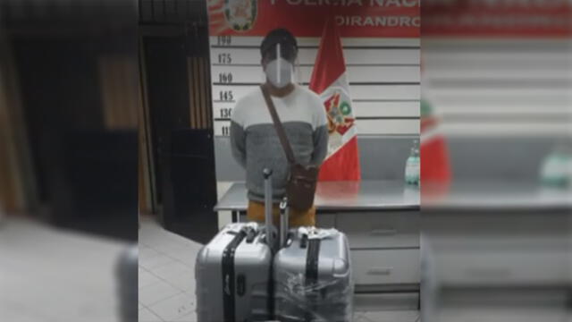 Este sujeto intentó aprovechar uno de los vuelos humanitarios, para viajar a Italia donde trabaja habitualmente. / Créditos: Captura de pantalla América Televisión