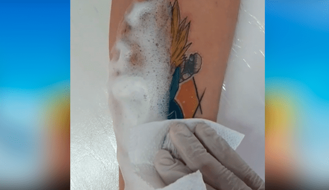 Facebook viral: se hace tatuaje ‘ultra realista’ de Gogeta y fans de Dragon Ball Super se emocional al verlo