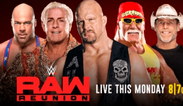 Stone Cold y Hulk Hogan lideran la reunión de leyendas para este lunes.
