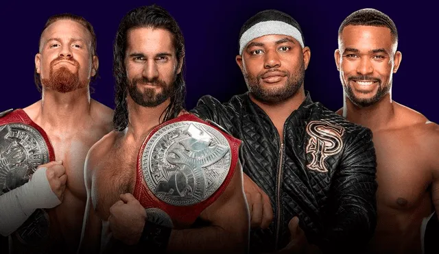 Seth Rollins y Buddy Murphy vs. The Stree Profits por el título en parejas de Raw en Super ShowDown 2020. | Foto: WWE