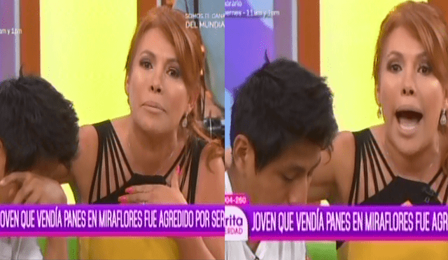 Magaly Medina llora en vivo por joven maltratado en Miraflores [VIDEO]