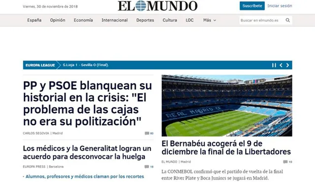 Así reaccionó España tras confirmarse el Santiago Bernabéu para el River vs Boca
