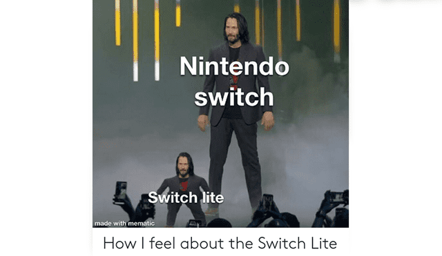 Usuarios comparten divertidos memes con otros periféricos por el anuncio de Nintendo Switch Lite.