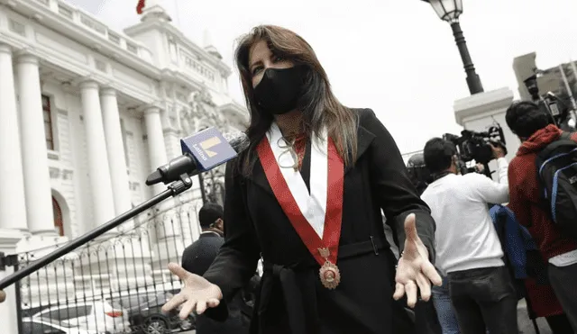 Carmen Omonte considera que vacancia presidencial no es oportuna. Foto: Antonio Melgarejo/La República.
