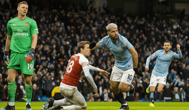 Manchester City derrotó 3-1 al Arsenal con 'hat-trick' de Sergio Agüero [RESUMEN]