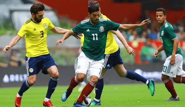 México venció 1-0 a Escocia en el estadio Azteca previo a Rusia 2018 [RESUMEN]