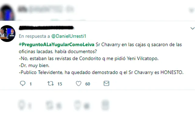 Cibernautas se mofan de Milagros Leiva tras entrevista a Pedro Chávarry