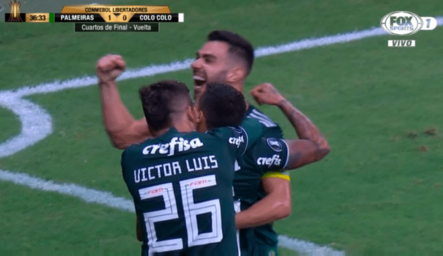 Colo Colo vs Palmeiras: el ‘misil’ de Dudu para el 1-0 del ‘Verdao’ [VIDEO]