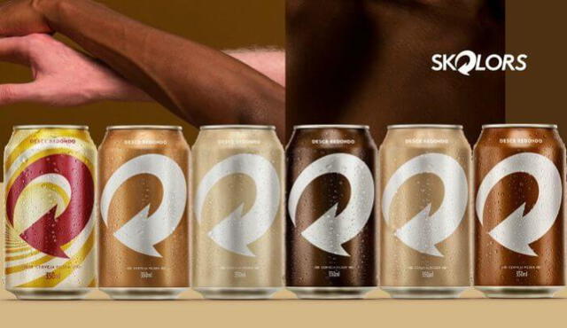 Marca de cerveza lanza latas con tonos de piel para defender la diversidad