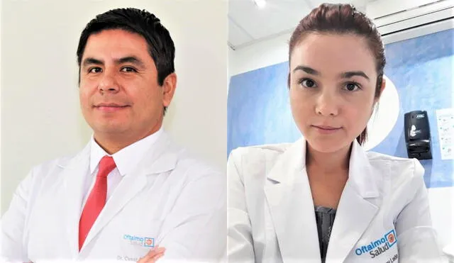 César Bernilla y Any León, oftalmólogos.