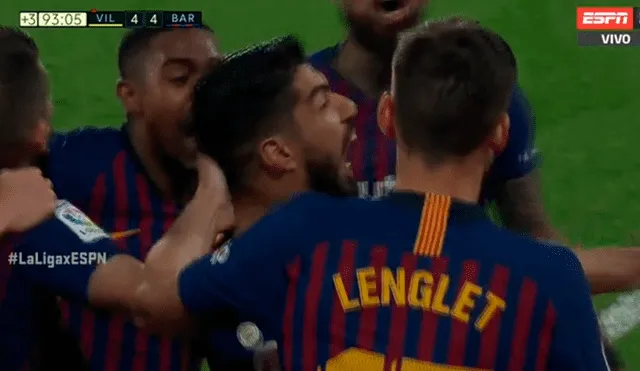 Barcelona vs Villarreal: Suárez evitó caída 'culé' con potente zurdazo en el último minuto