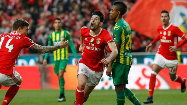 Benfica se enfrenta a Tondela este jueves 4 de junio de 2020. Foto: Difusión