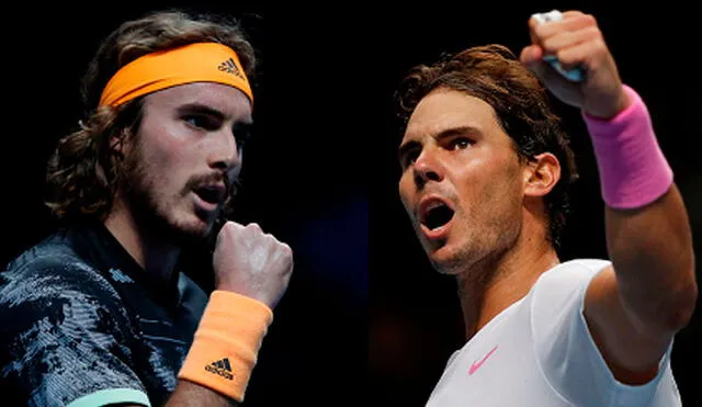 Rafael Nadal choca ante Tsitsipás por el ATP Finals. (Crédito: AFP)