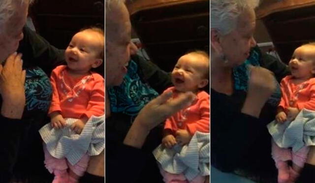 YouTube: abuela enseña el lenguaje de señas a su nieta que nació sorda y su video enternece las redes 