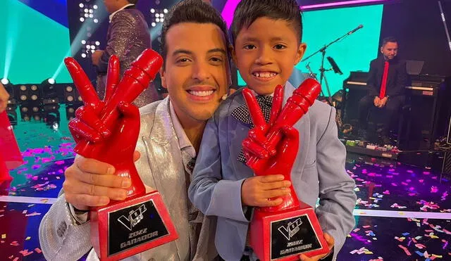 Gianmarco, del equipo Víctor Muñoz, se llevó el galardón de "La voz kids 2022". Foto: La voz/Instagram