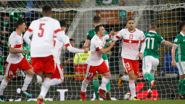 Suiza ganó 1-0 a Irlanda de Norte en el duelo de ida del repechaje a Rusia 2018 [VIDEO]