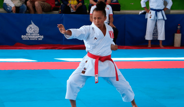 Ingrid Aranda se llevó la medalla de bronce de los Panamericanos Lima 2019 en karate modalidad kata individual.