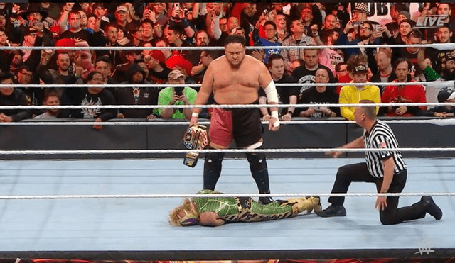 Wrestlemania 35: Samoa Joe aplasta a Rey Mysterio en pocos segundos [VIDEO]