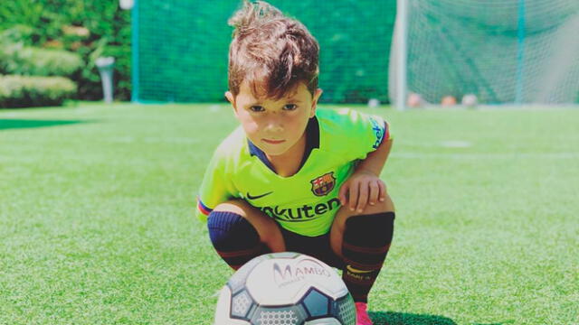 Mateo Messi cumple 4 años