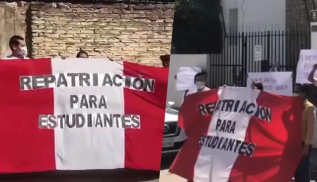 Estudiantes peruanos ya no tienen recursos económicos para mantenerse y piden ser repatriados. (Foto: Difusión)