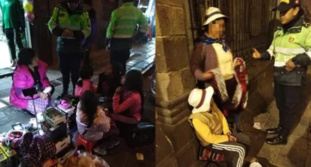 Intervienen a 22 niños ambulantes expuestos al peligro en Cusco