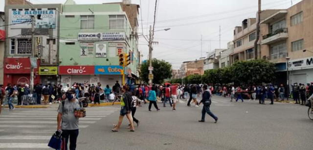 Así lucieron las calles del centro de la ciudad de Chiclayo. Foto: Difusión