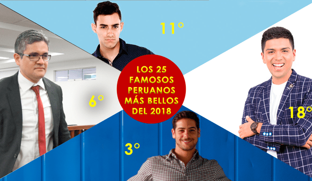 Ranking: ellos son los 25 peruanos más atractivos del 2018 [FOTOS]