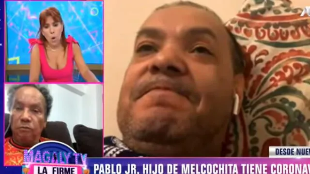 Melcochita y su hijo Pablo Villanueva