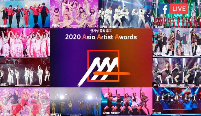 Ver el live stream de los AAA 2020 con BTS, SUPER JUNIOR, GOT7. Foto: composición LR / Star News