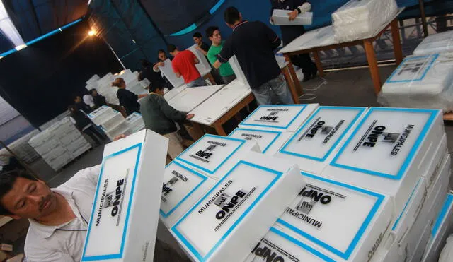 ONPE: primer despliegue de material electoral será para Junín, Ayacucho y Huancavelica