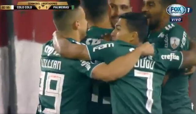 Colo Colo vs Palmeiras: golazo de Bruno Henrique para el 1-0 de los brasileños [VIDEO]