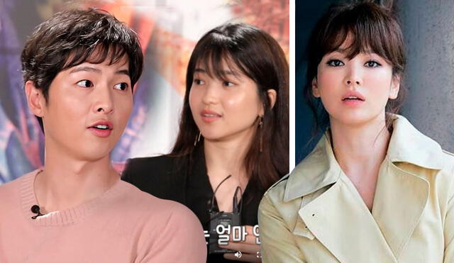 Un gesto característico entre Song Joong Ki y Song Hye Kyo, fue replicado por el actor con su compañera en Space Sweepers, Kim Tae Ri. Crédito: fotocomposición