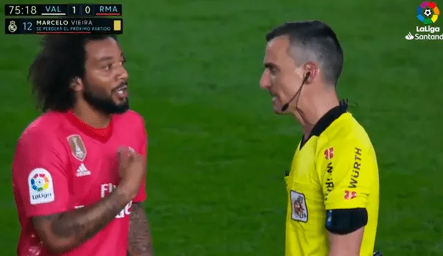 Marcelo simuló una falta, le sacaron la amarilla y sus rivales se burlaron de él [VIDEO]
