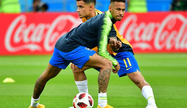 Neymar y Coutinho se enfrentan en la final de la Champions, una amistad que nació en las bases de Brasil. Foto: AFP