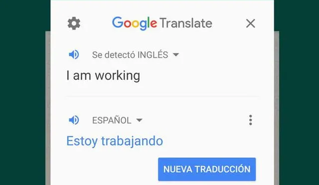 Traducir mensajes en inglés que te llegaron al WhatsApp.