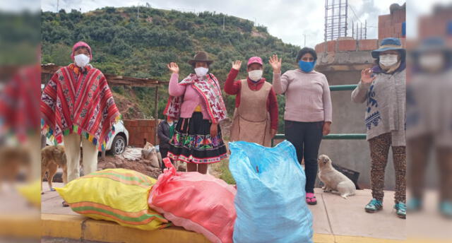 Donación fue entregada a asentamientos humanos en Cusco.
