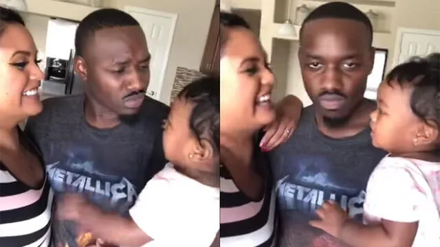 YouTube: le quiere dar un beso a su hija, pero ella lo rechaza de la peor manera [VIDEO]