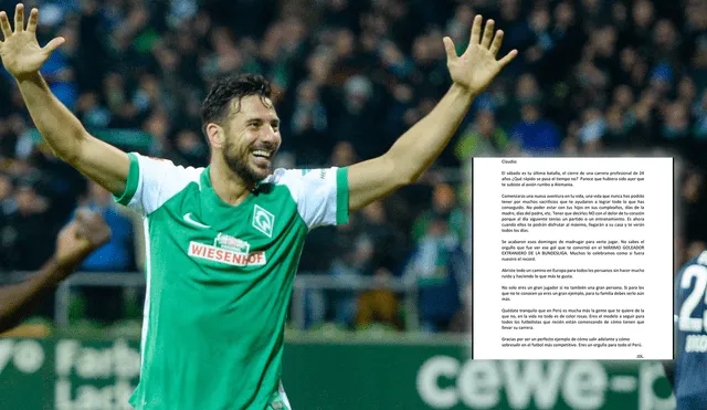 Claudio Pizarro: exjugador de Alianza Lima envía emotiva carta al delantero. Foto: AFP