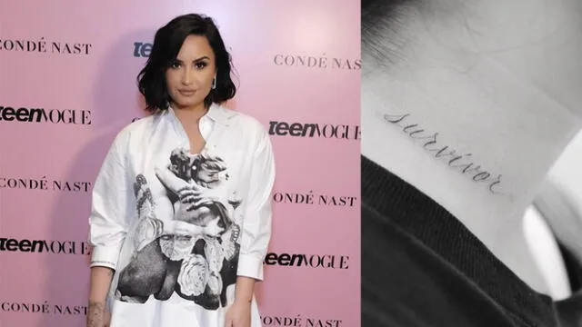 La famosa cantante mostró en redes sociales un nuevo tatuaje con un poderoso mensaje de superación