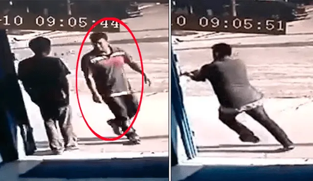 El dueño de un supermercado chino fue ejecutado de un disparo en la espalda cuando abría su local. (Foto: Captura)