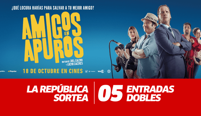 LISTA DE GANADORES: La República te invita al avant premiere y after party de la película nacional "Amigos en apuros"