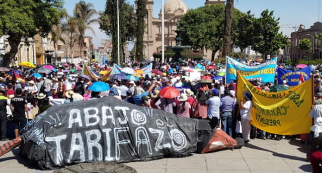 Tacna: Amenazan con paro indefinido en caso no se suspenda alza de tarifa de agua