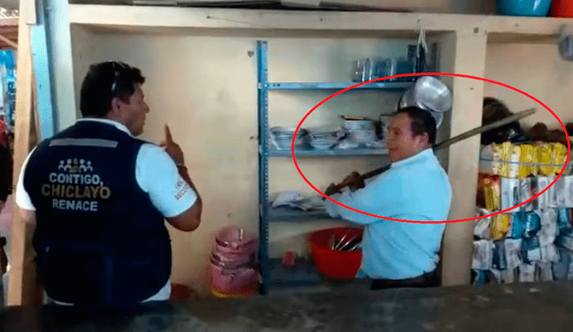 Chiclayo: comerciantes se enfrentan a policías municipales [VIDEO]
