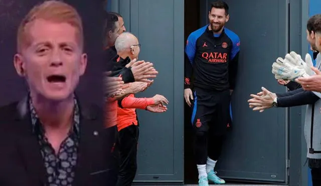 Liberman criticó la bienvenido que tuvo Messi en el PSG tras salir campeón del mundo. Foto: composición/Twitter PSG