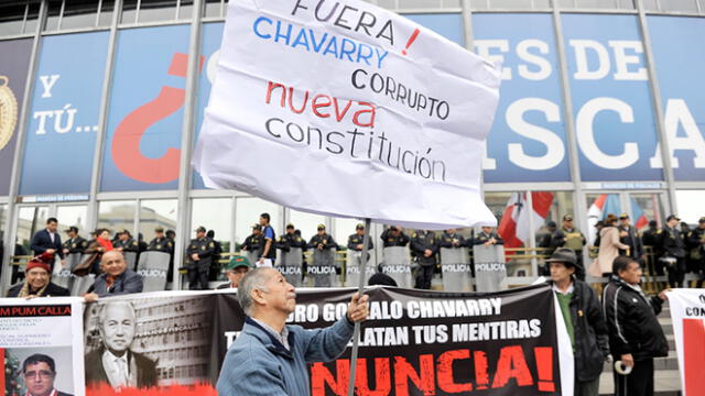 Ciudadanos marcharon por la salida de Pedro Chávarry del Ministerio Público