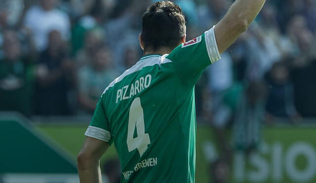 Claudio Pizarro informó que se ha lesionado en un entrenamiento del Werder Bremen. Foto: Werder Bremen