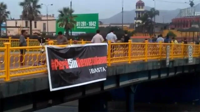 Indignación en redes por aparición de carteles contra venezolanos en Lima [VIDEO]